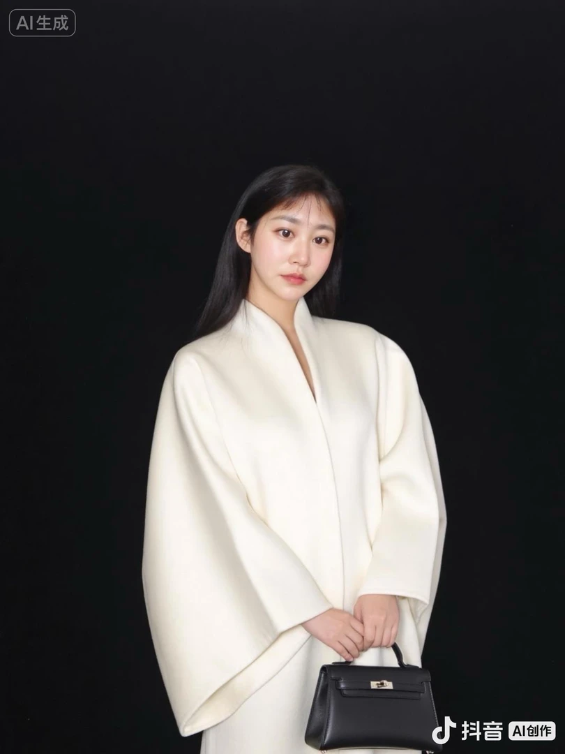 秋冬新款双面毛呢女士加厚显瘦斗篷外套