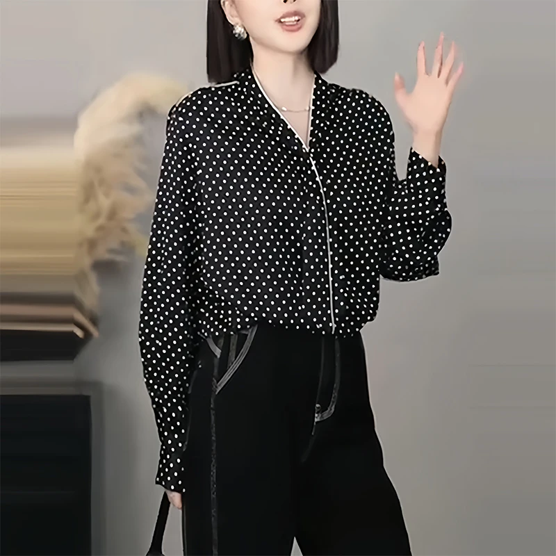 早秋韩系氛围感穿搭长袖衬衣女款2025新款爆款衬衫
