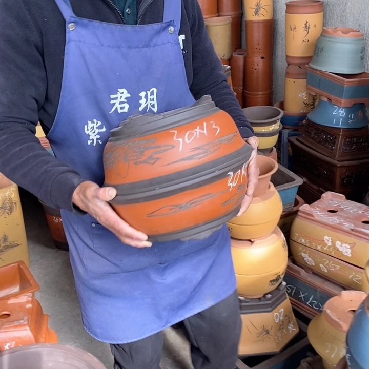 紫砂花盆紫砂花盆