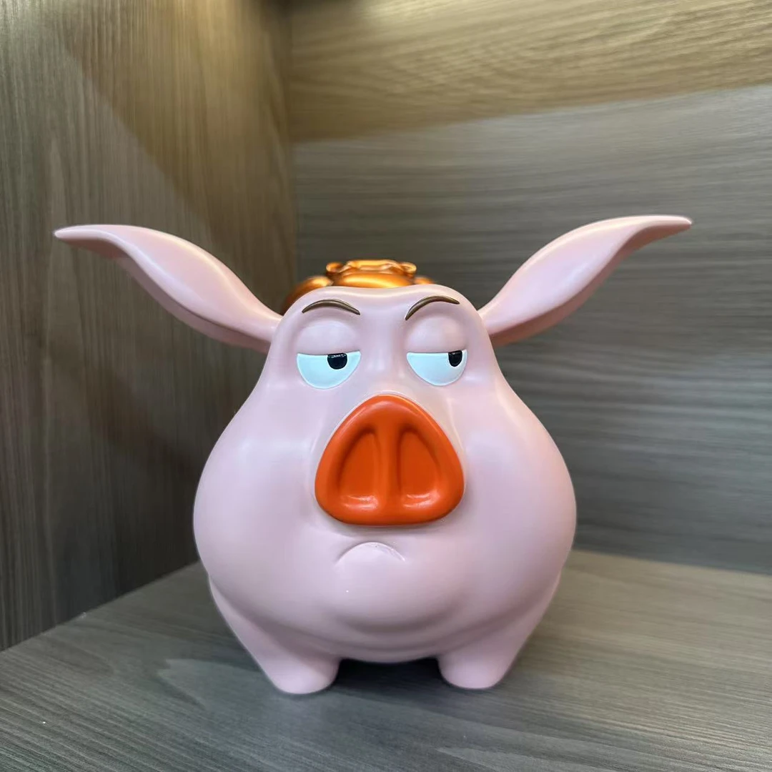 格韵飞天猪背柿子存钱罐储蓄钱罐摆件轻奢男女孩儿童礼物