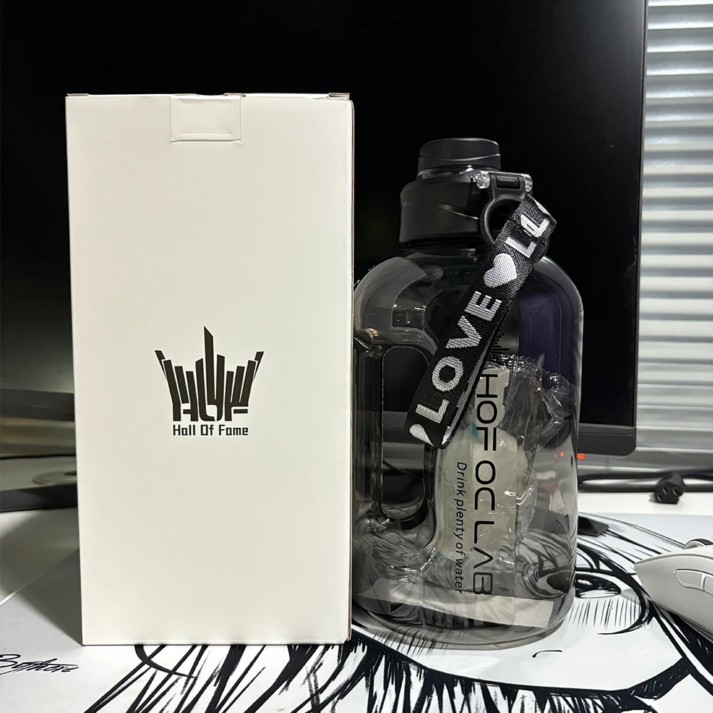 影驰全新名人堂DIY电脑游戏水杯黑色大水壶大容量