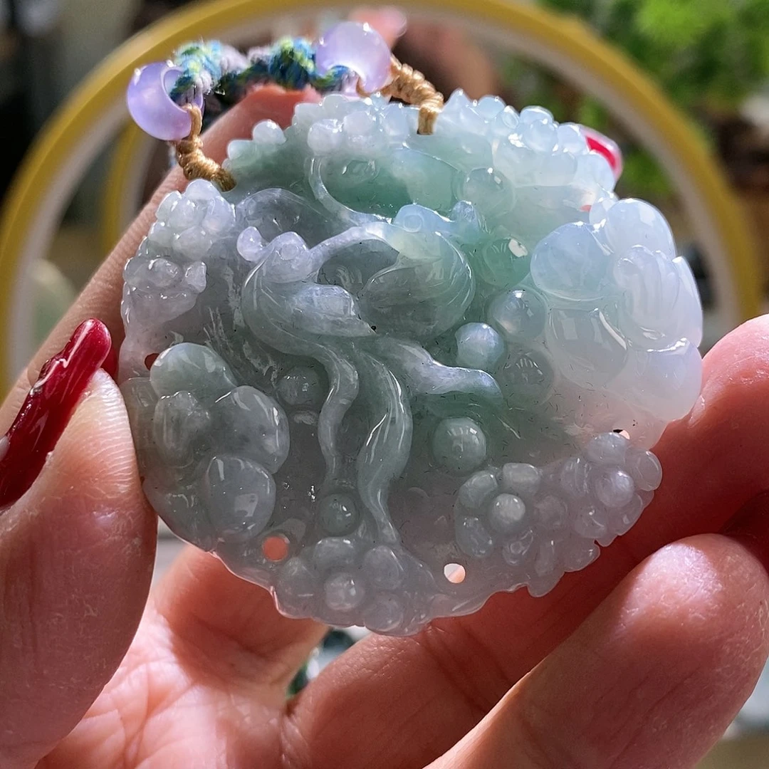 【闪购商品】翡翠颈饰未镶嵌喜上眉梢