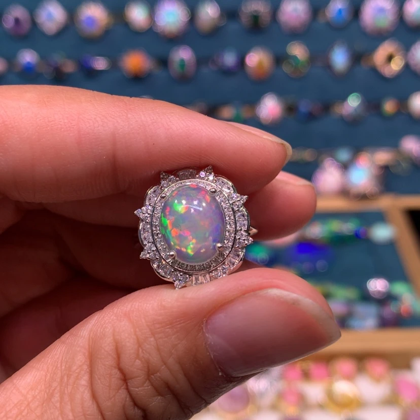 【闪购商品】欧泊戒指款式银S925镶嵌