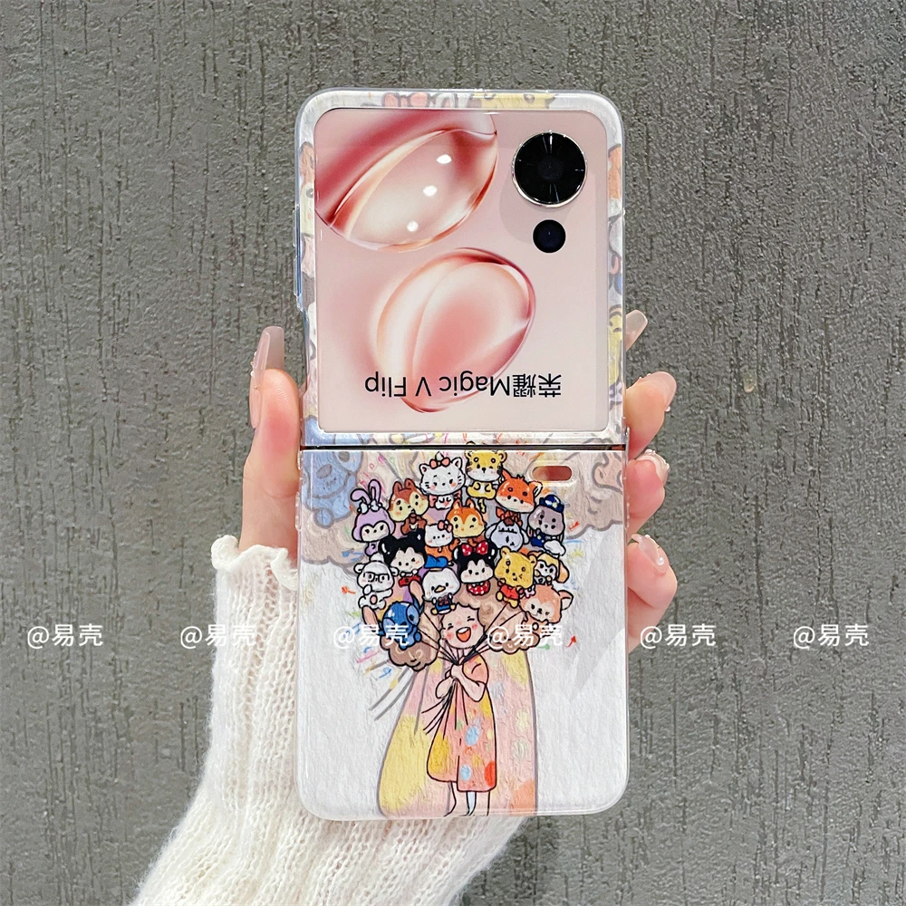 新款折叠适用于荣耀Magic V Flip手机壳V Flip女款防摔创意保护套