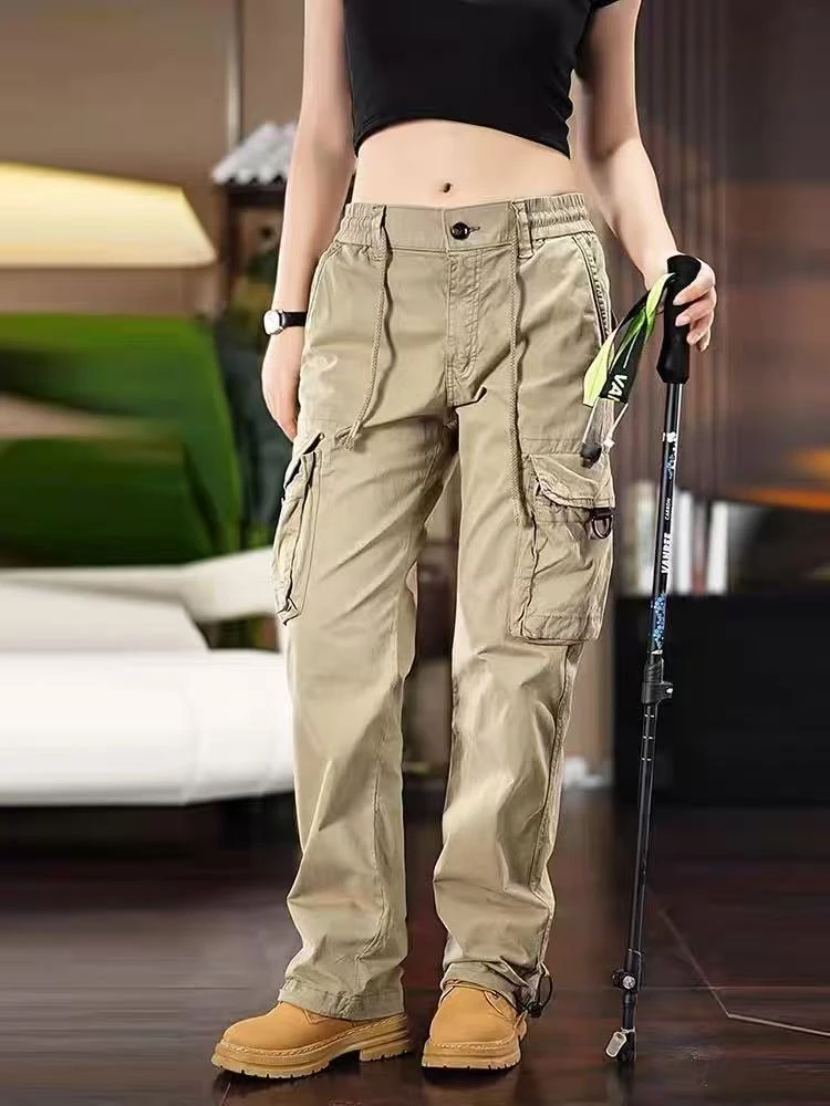 【美式复古】秋冬新款工装裤宽松直筒长裤户外多口袋工装裤SK5525