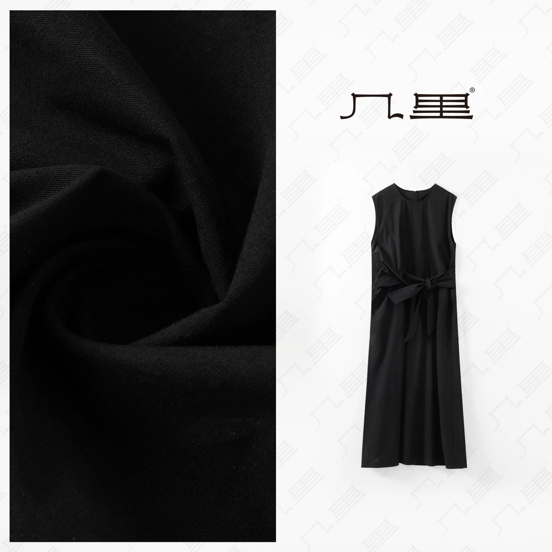 几里与麻【优雅不过时】夏季极简连衣裙 衣长121 胸围100 2042063