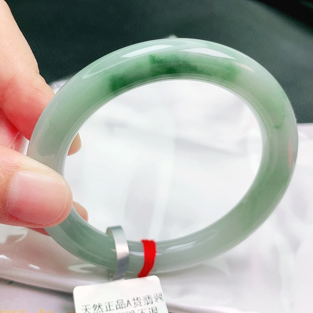 翡翠未镶嵌手镯缅甸天然a货翡翠手镯