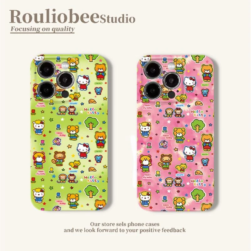 夕与空多巴胺凯蒂菲林壳适用iphone16手机壳VIVO华为P70小米15OPP