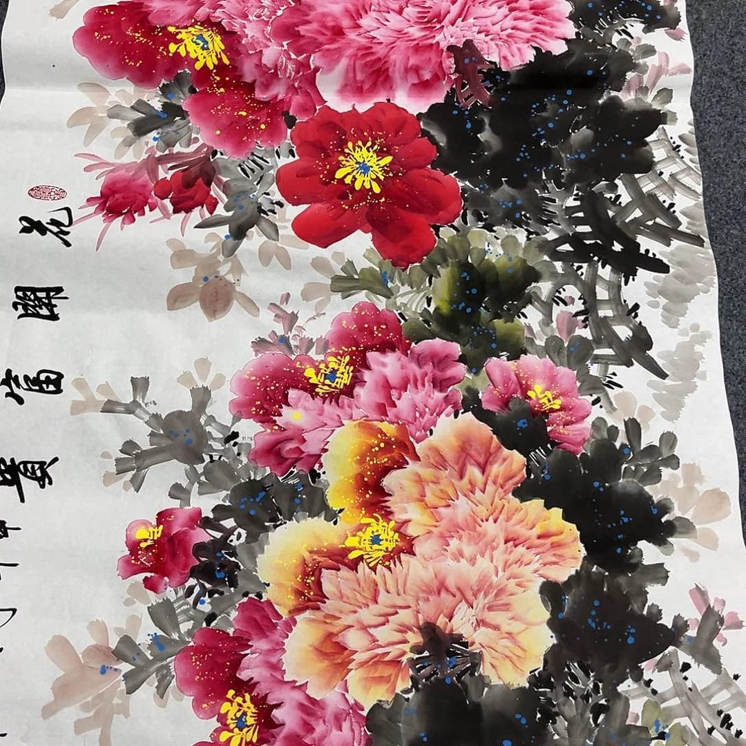 国画国画老师手绘作品