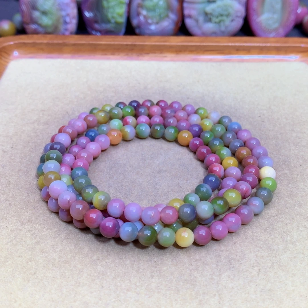 玛瑙未镶嵌手链盐源