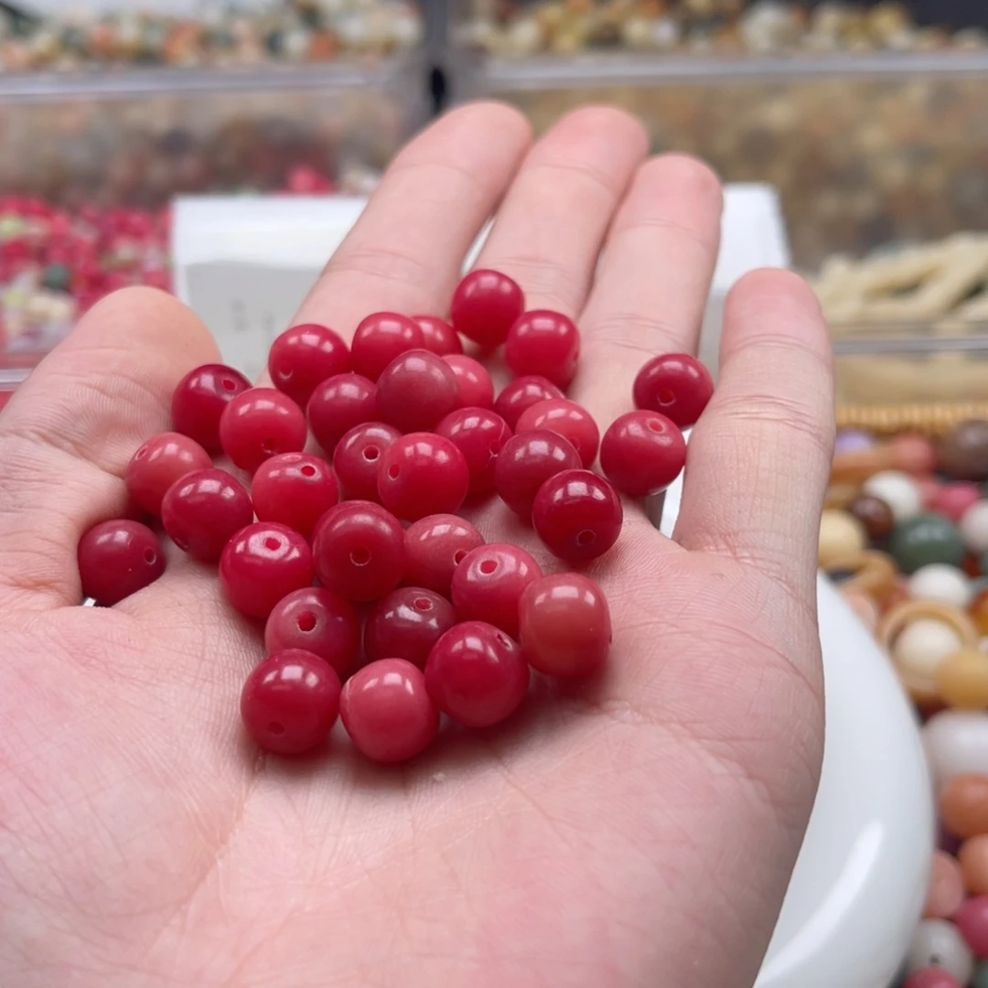 吊坠白玉菩提z10/150颗微瑕乌梅子酱+10颗猫爪