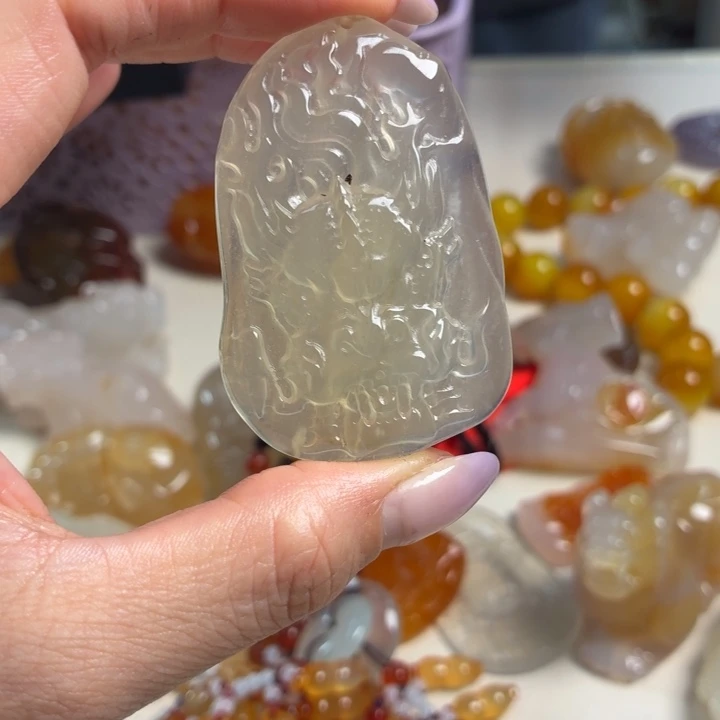 玛瑙/玉髓未镶嵌吊坠(不含链)