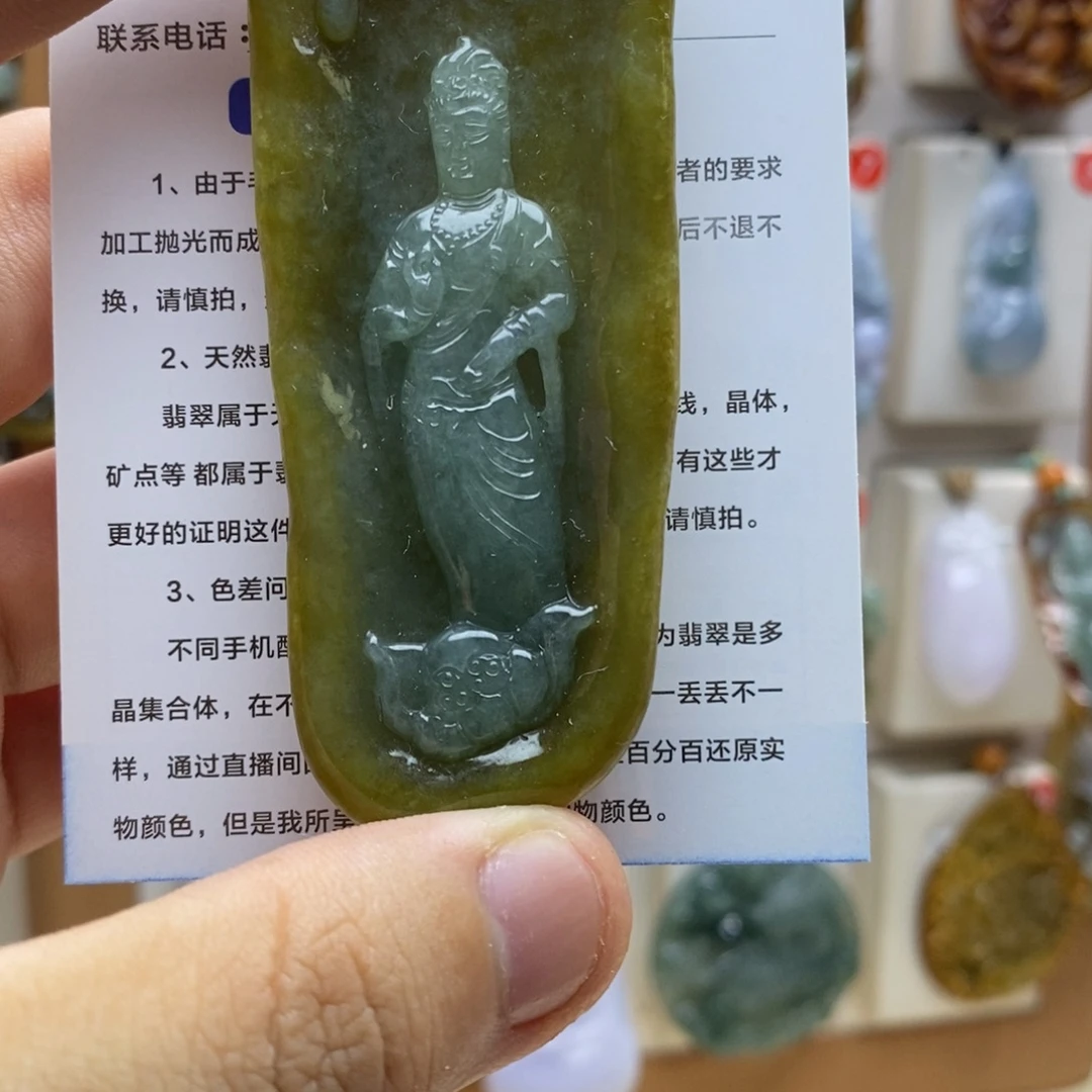 翡翠未镶嵌颈饰980