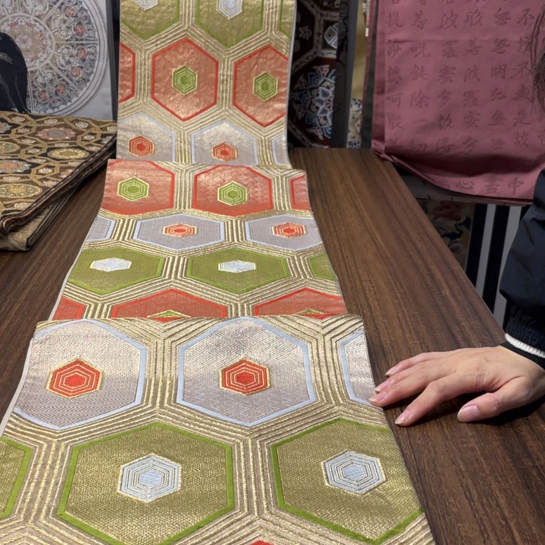 织绣25 唐锦西阵织带子桌旗茶旗