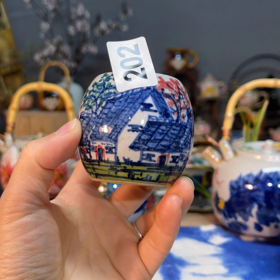 杯素浅陶瓷手工手绘