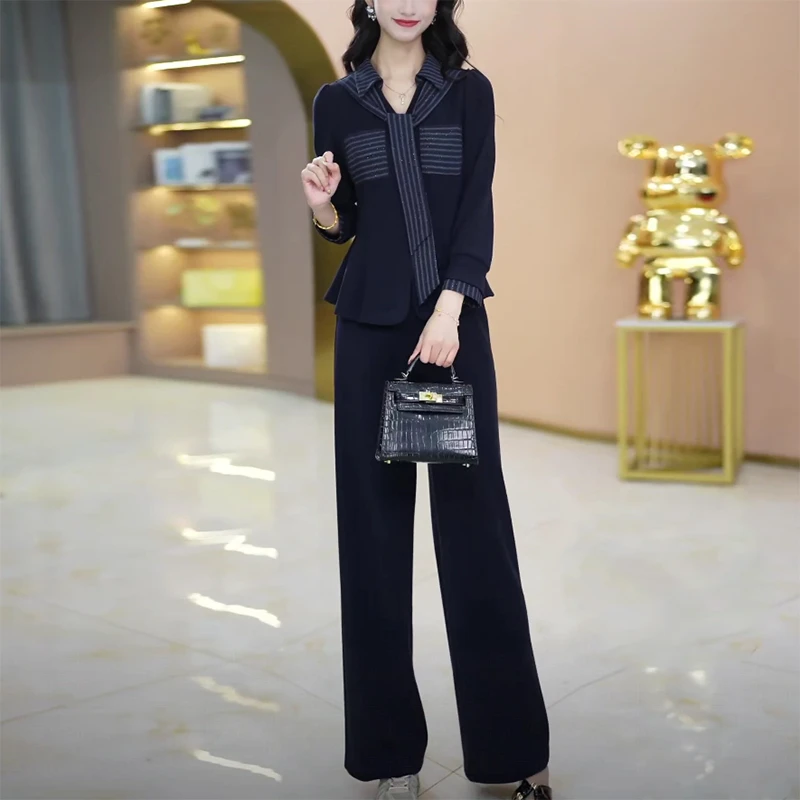 轻奢气质百搭女神范休闲风套装轻熟风时尚套装秋季通勤极简风休闲