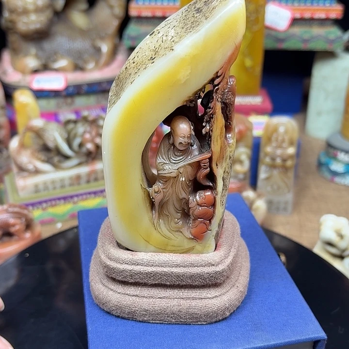 寿山石印石回流印章