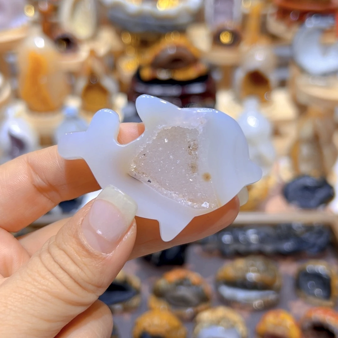 未镶嵌大型摆件（非配饰）水晶海豚