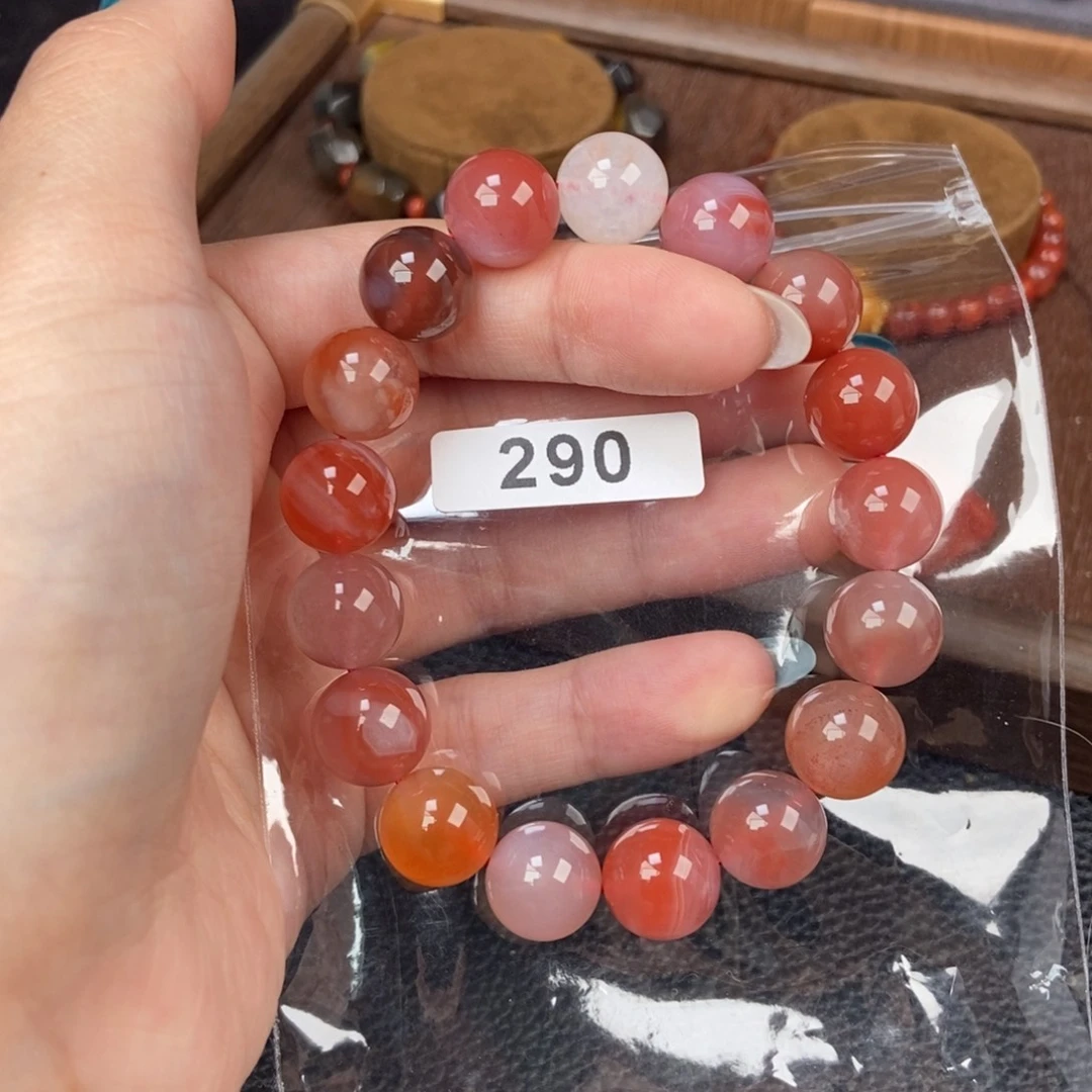 南红玛瑙未镶嵌手链卡12.2