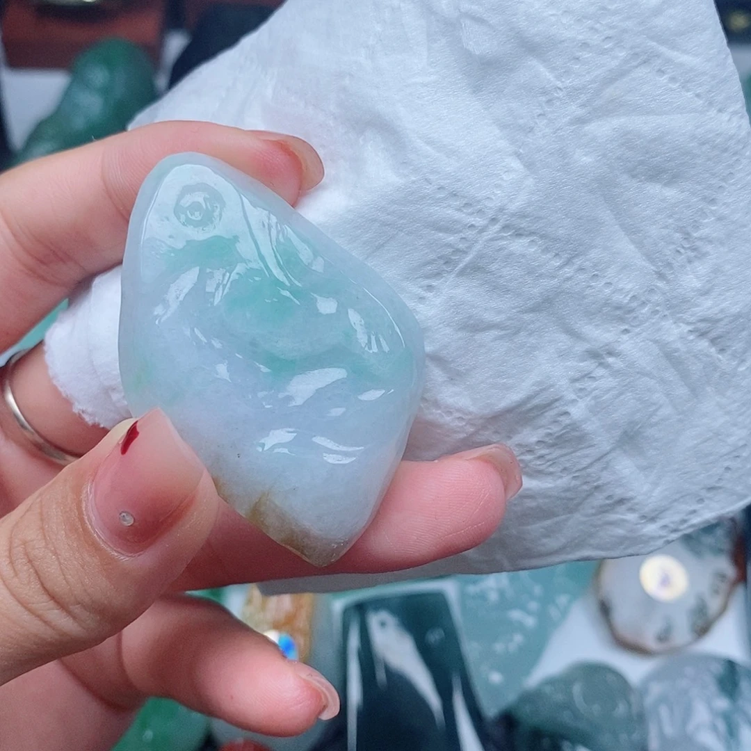 吉***林定制翡翠未镶嵌吊坠