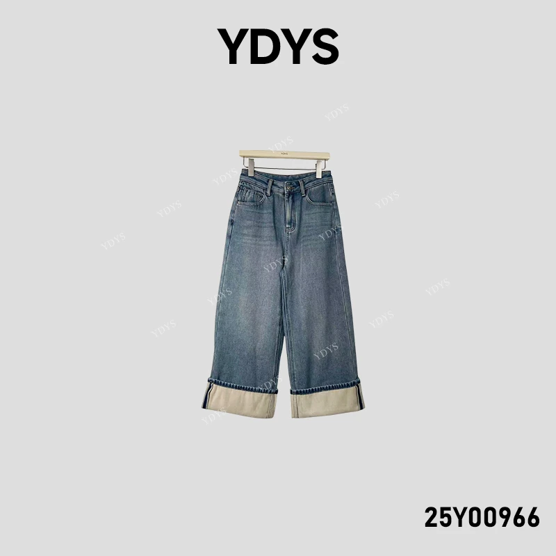 【YDYS】25Y00966 2025新款时尚气质小众牛仔裤