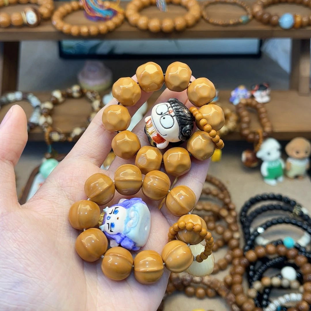 猴头核桃手串c***y手捻哪吒和敖丙