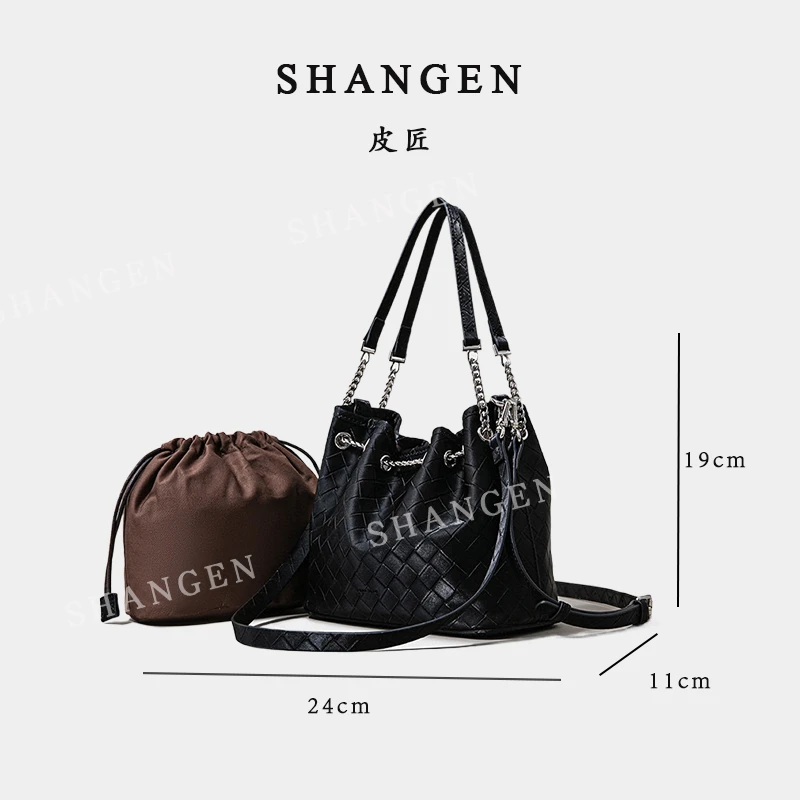 【尚恩CC】SK-62775-黑色-轻奢时尚女士新款手提单肩斜挎包