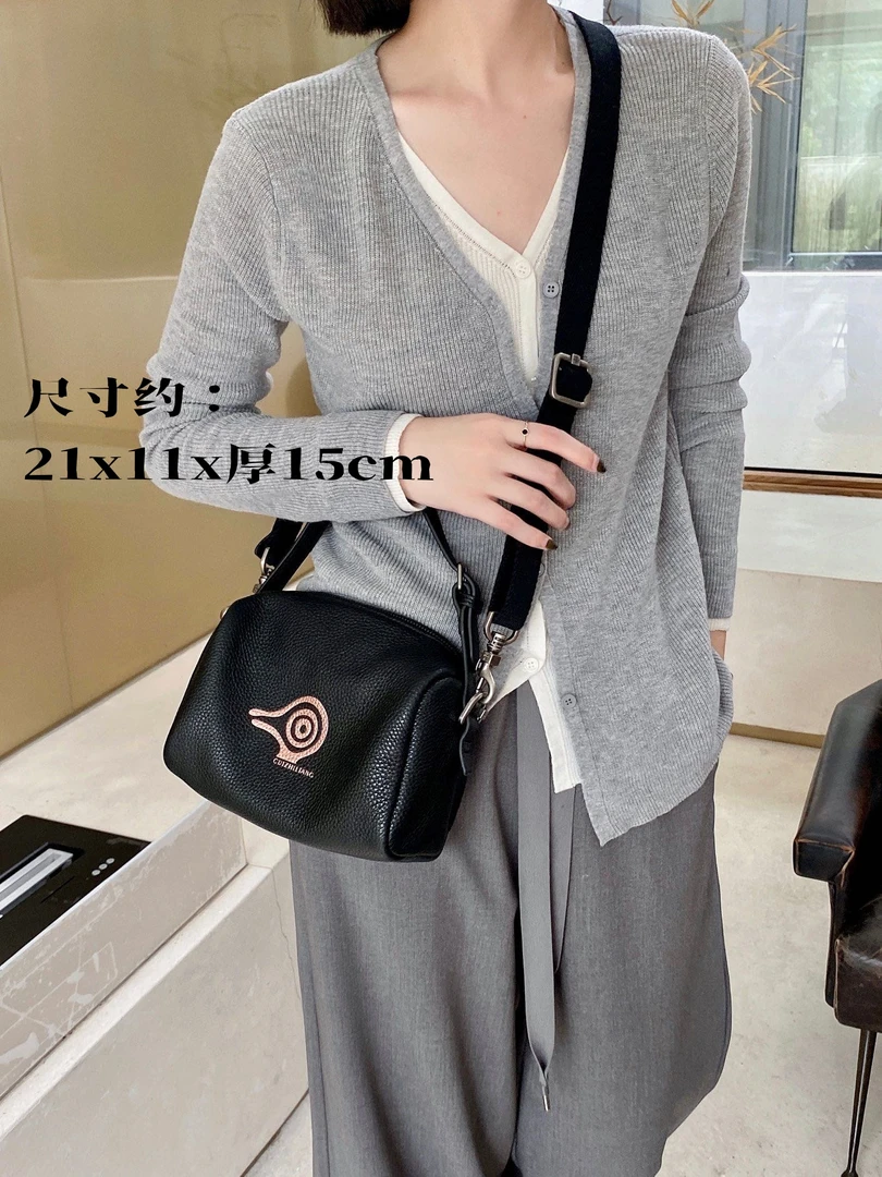 9182#鸟牌方胖子纯皮女包