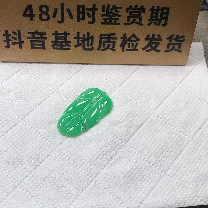 颈饰未镶嵌翡翠叶子