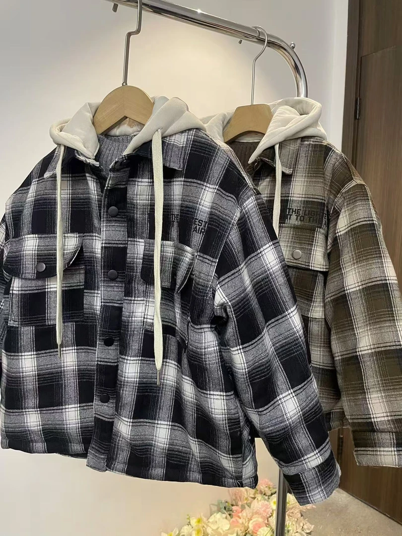 412297《现》精选韩版百搭亲子冬季洋气百搭连帽外套