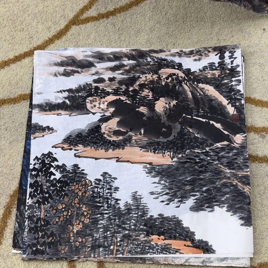 国画雪谷山人小品刘