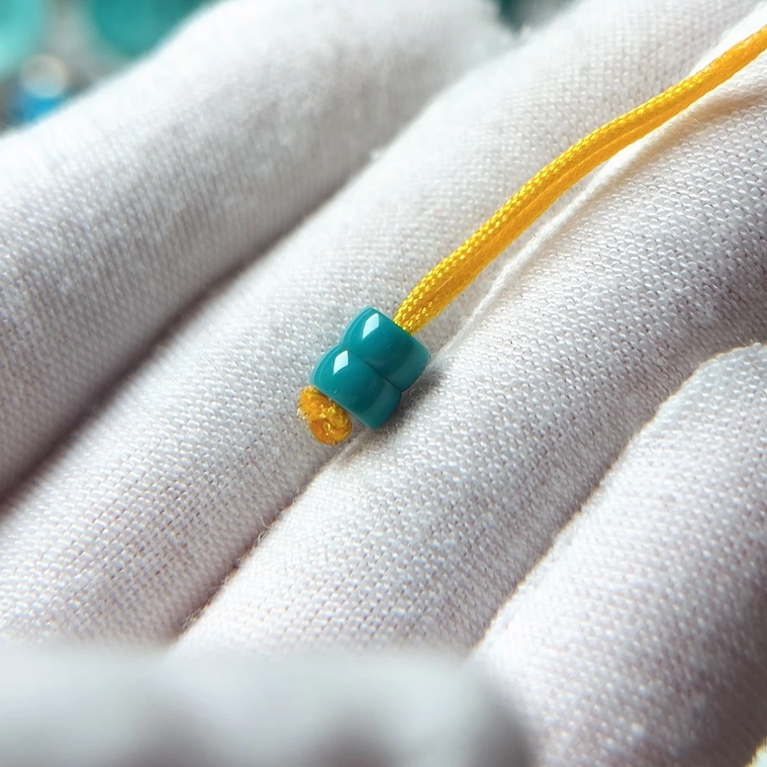 绿松石未镶嵌直切珠