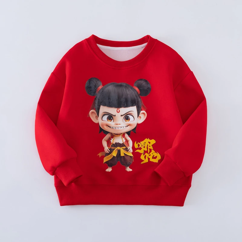 哪吒衣服男童春秋卫衣儿童春装小男孩哪吒春装长袖打底衫T恤潮