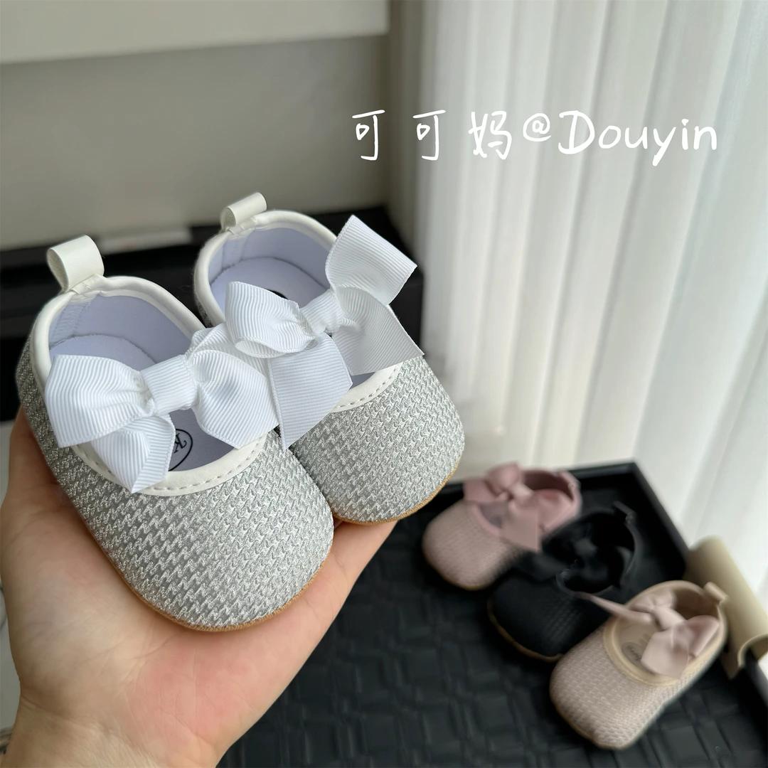 新款婴儿闪闪公主鞋春秋0-1岁3-6-12月女宝宝鞋软底学步单鞋