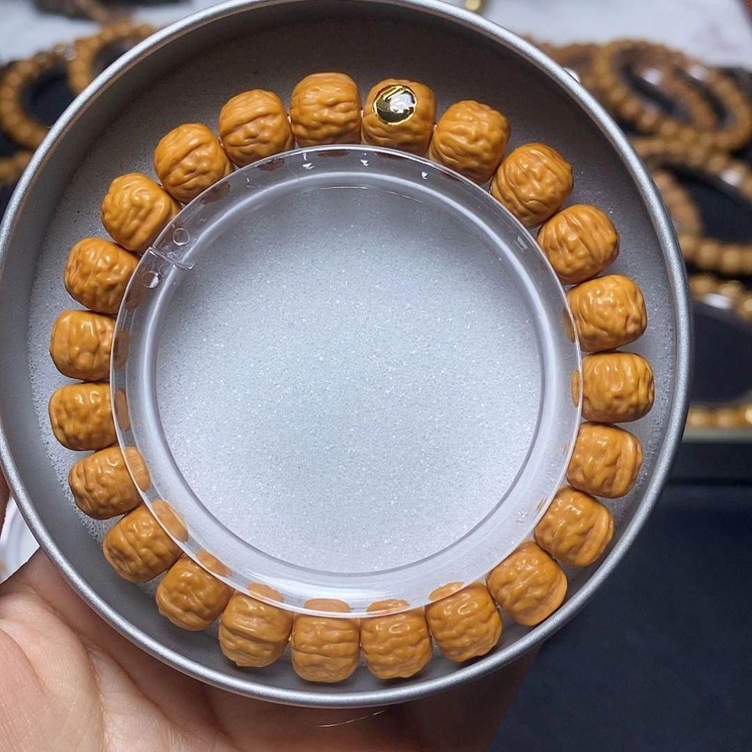 猴头核桃手串金标超小蛤蟆头尺寸10+全品单号320号