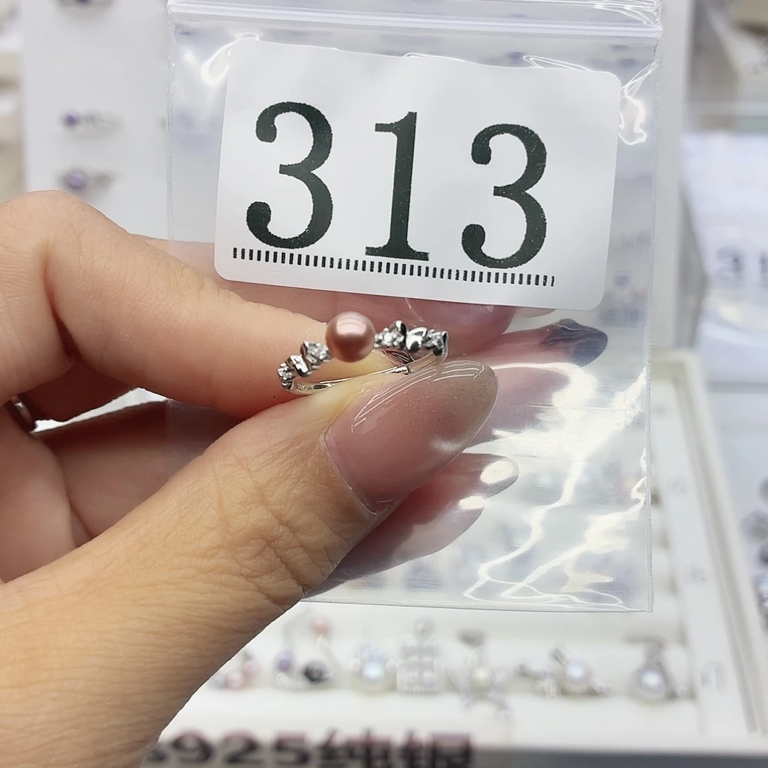 n***喵淡水珍珠珠宝奇石银S925镶嵌313
