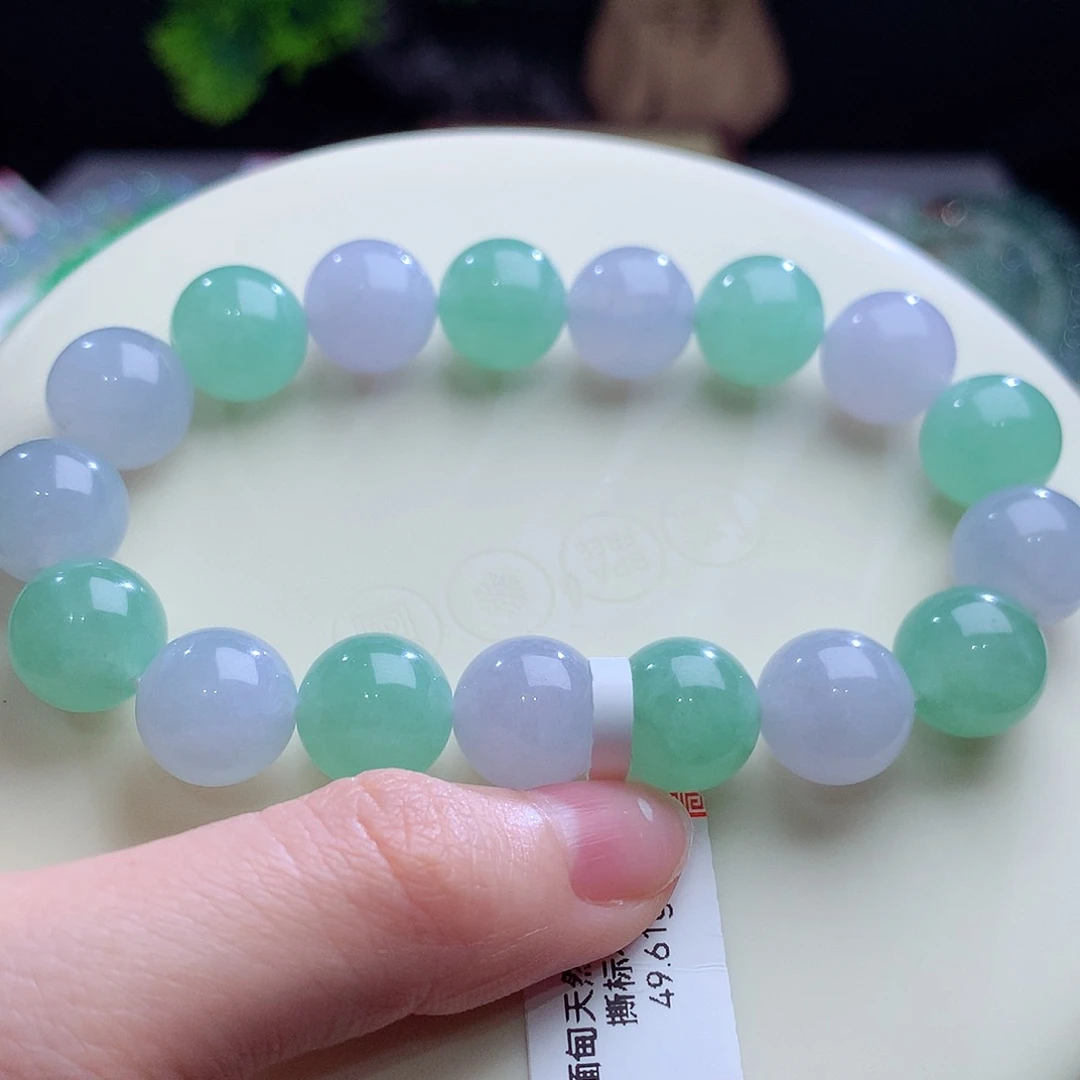 翡翠未镶嵌手串卡12