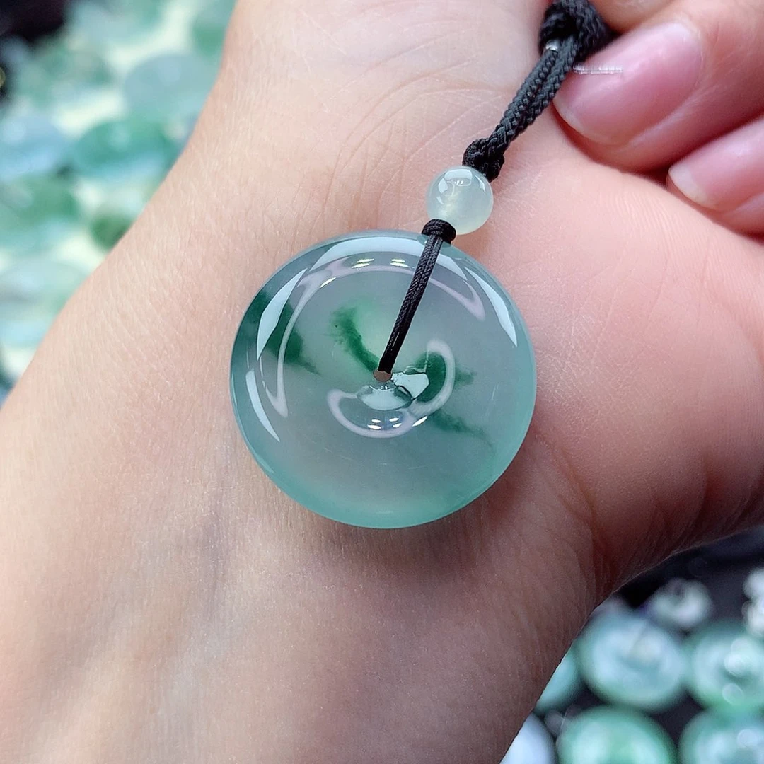 翡翠颈饰未镶嵌编号71尺寸23.5-6.0