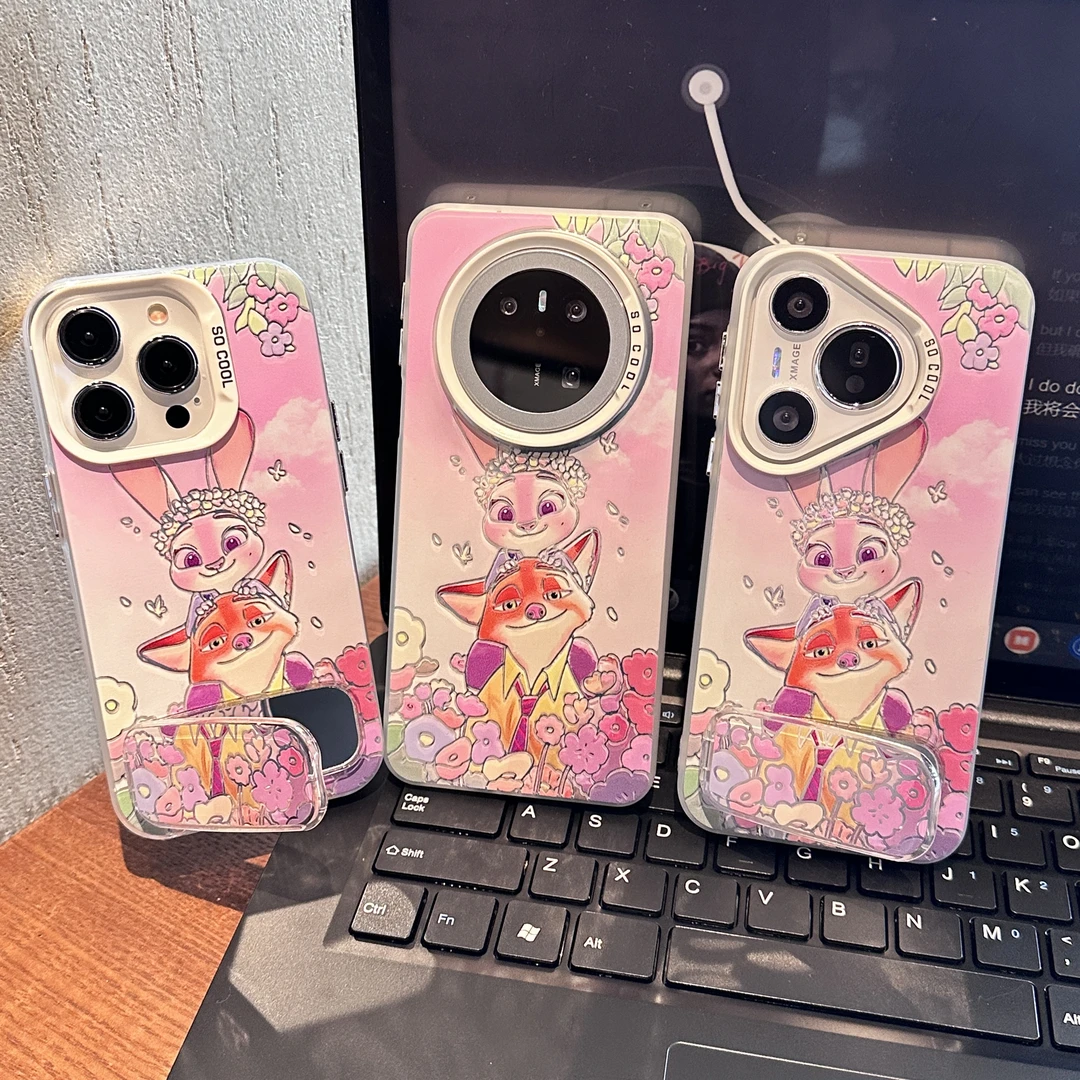 朱迪尼克适用苹果/华为/荣耀/OPPO/VIVO/小米手机壳支架防摔全包