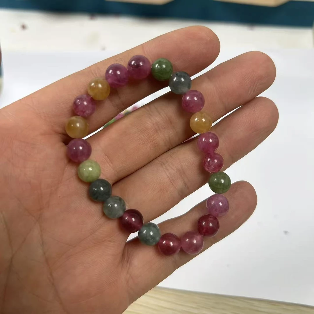 非金属玻璃手链 精品设计卡8mm糖果色手串
