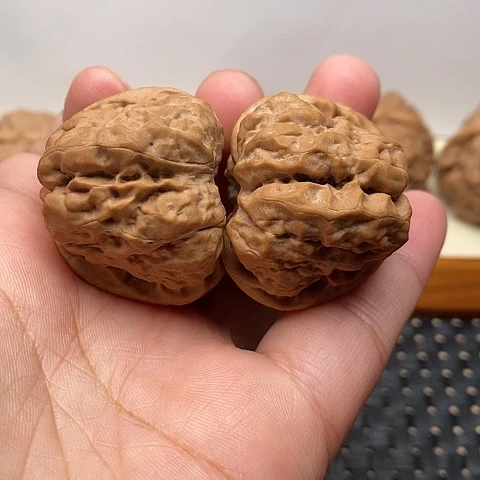 文玩核桃把件边38全品开背