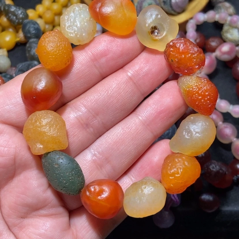 【闪购商品】玛瑙/玉髓项圈合金白*