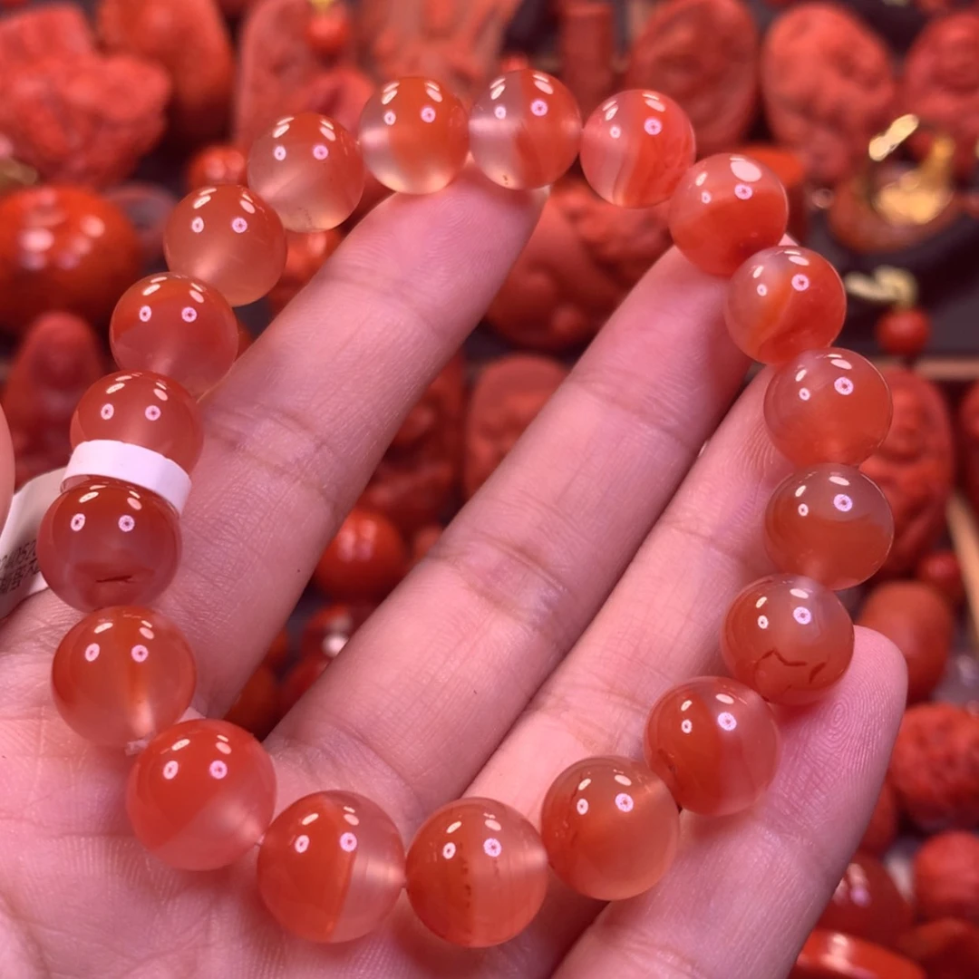 【闪购商品】未镶嵌手串南红玛瑙釉*