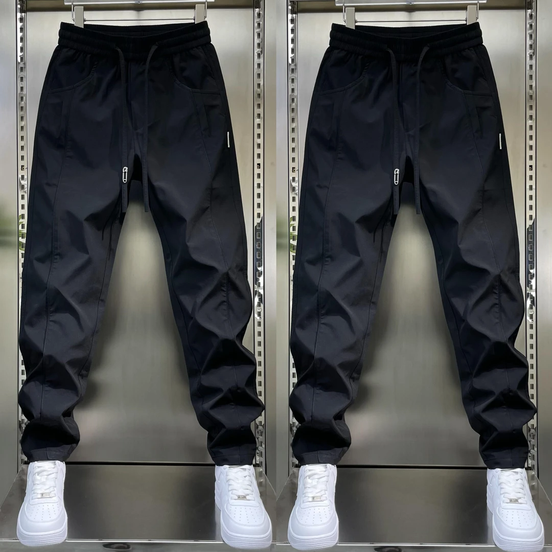 高档2025秋冬款运动冲锋裤男时尚百搭户外潮流舒适咖色弹力休闲裤