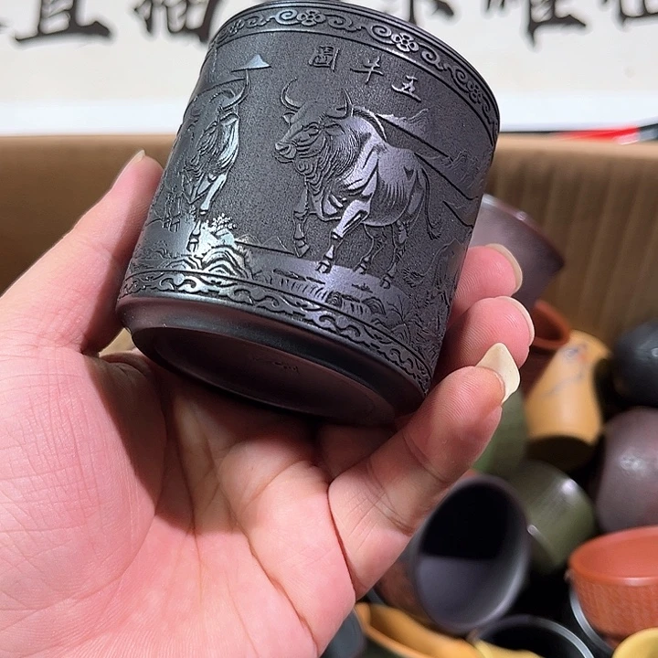 茶杯紫砂全手工紫砂主人杯