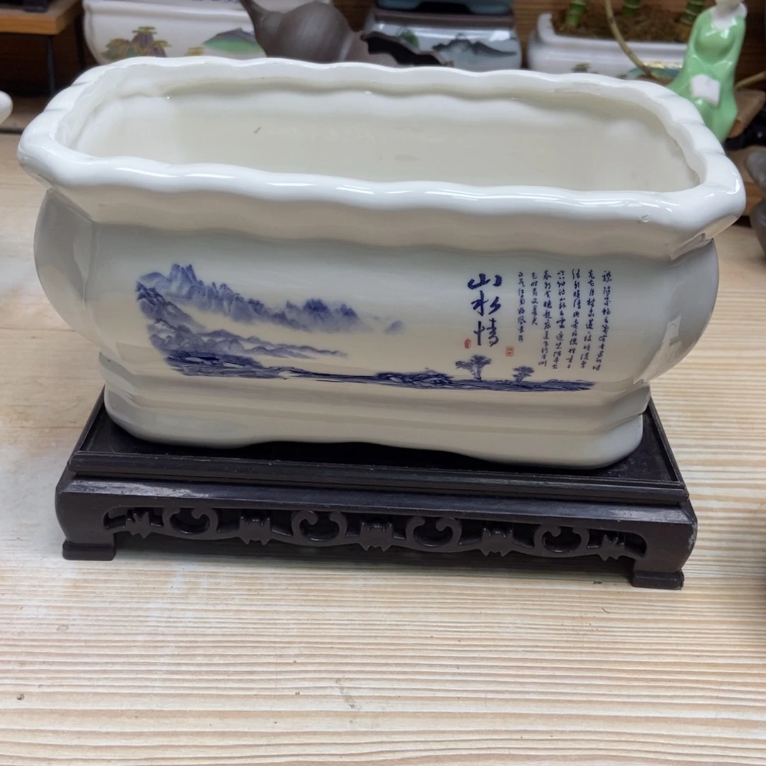 瓷片陶瓷花盆陶瓷艺术