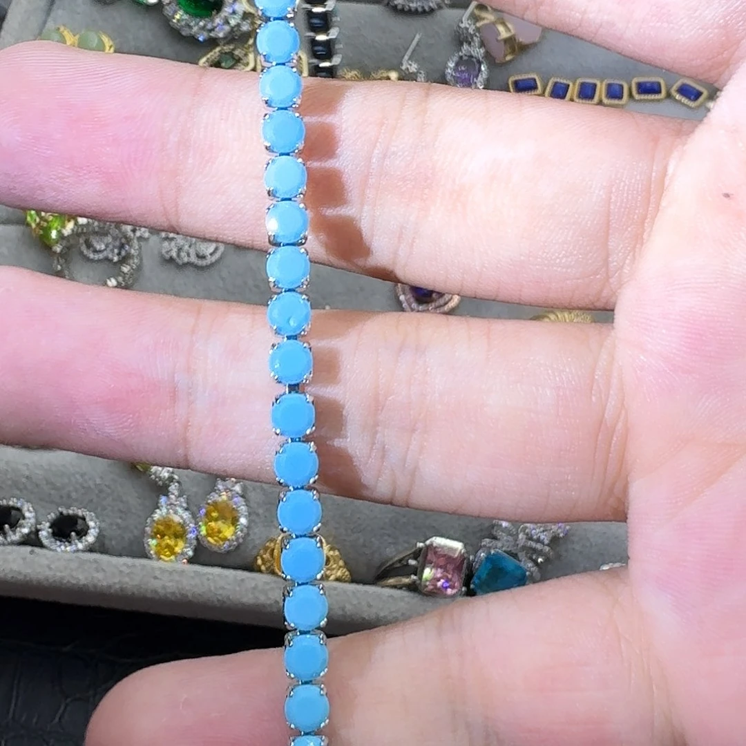 水晶戒指银S925镶嵌