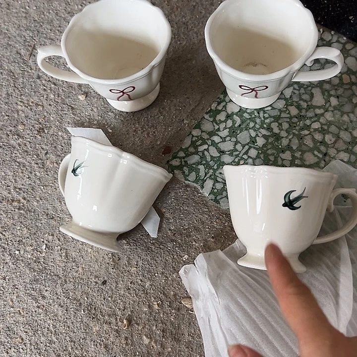 瓷片默认瑕疵商品6个水杯