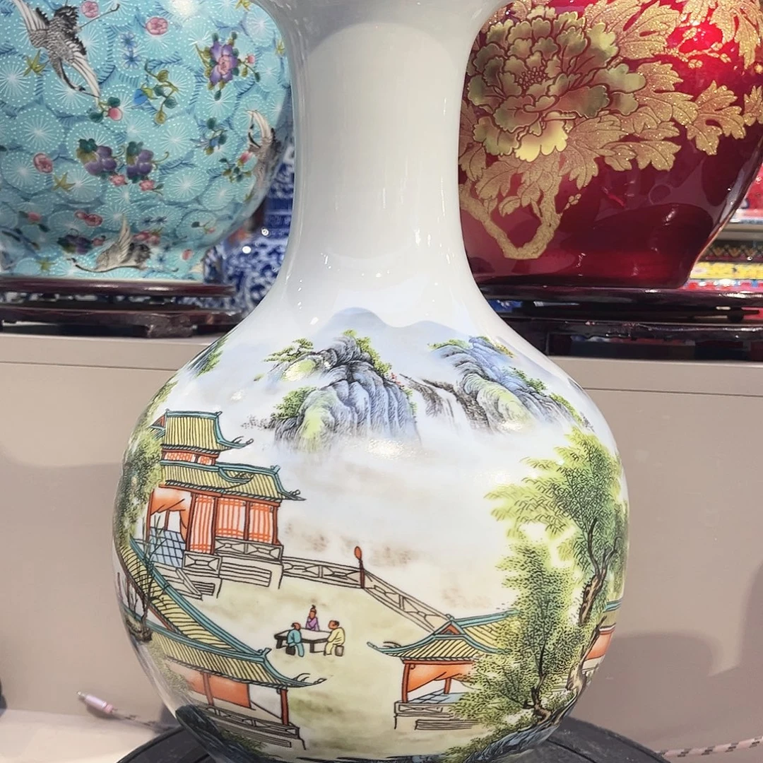 景德镇陶瓷花瓶35公分