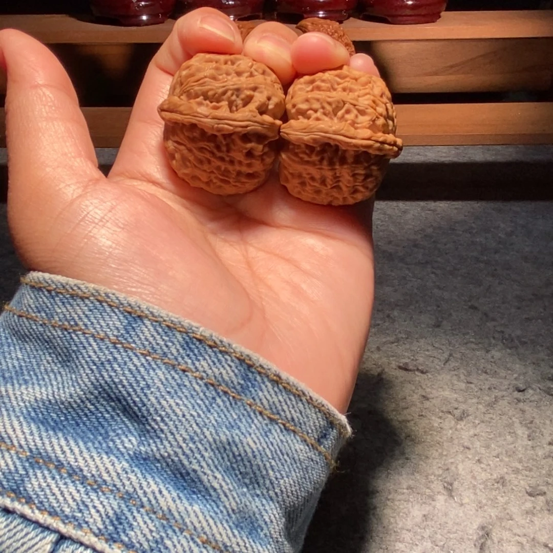 核桃手串/手链35正三角白全品红皮无修